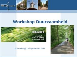 workshop duurzaamheid